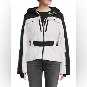 Pajar Black & White Ski PAJAR
Active Collection Logo Belted Hooded Zip Up Jacket
